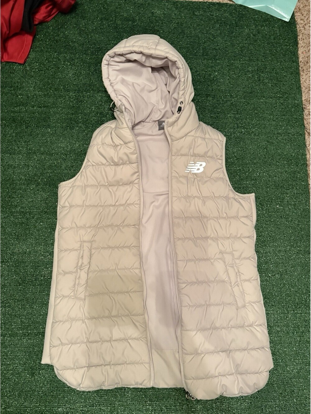 New Balance Padded Vest Hoodie Zip Up Size L